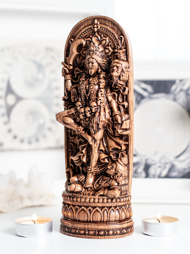 Kali Wooden Statue Goddess
