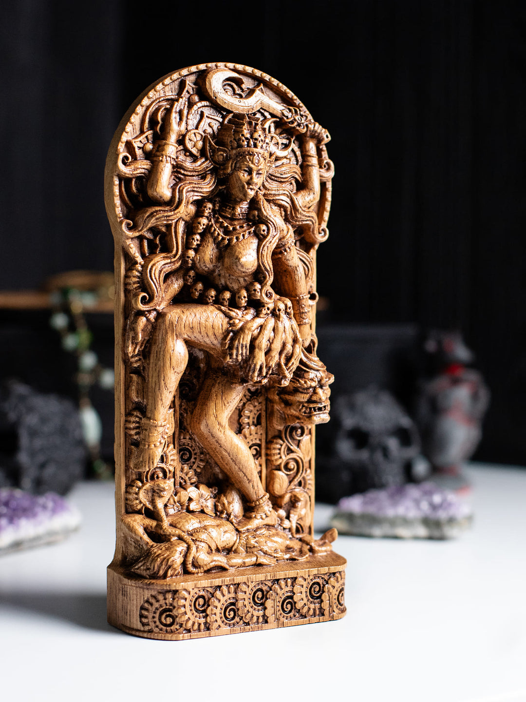 Kali Statue - Hindu Goddess Dancing on the Shiva