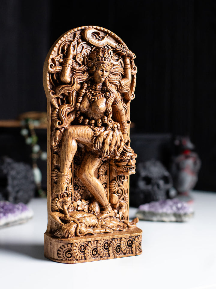 Kali Statue - Hindu Goddess Dancing on the Shiva
