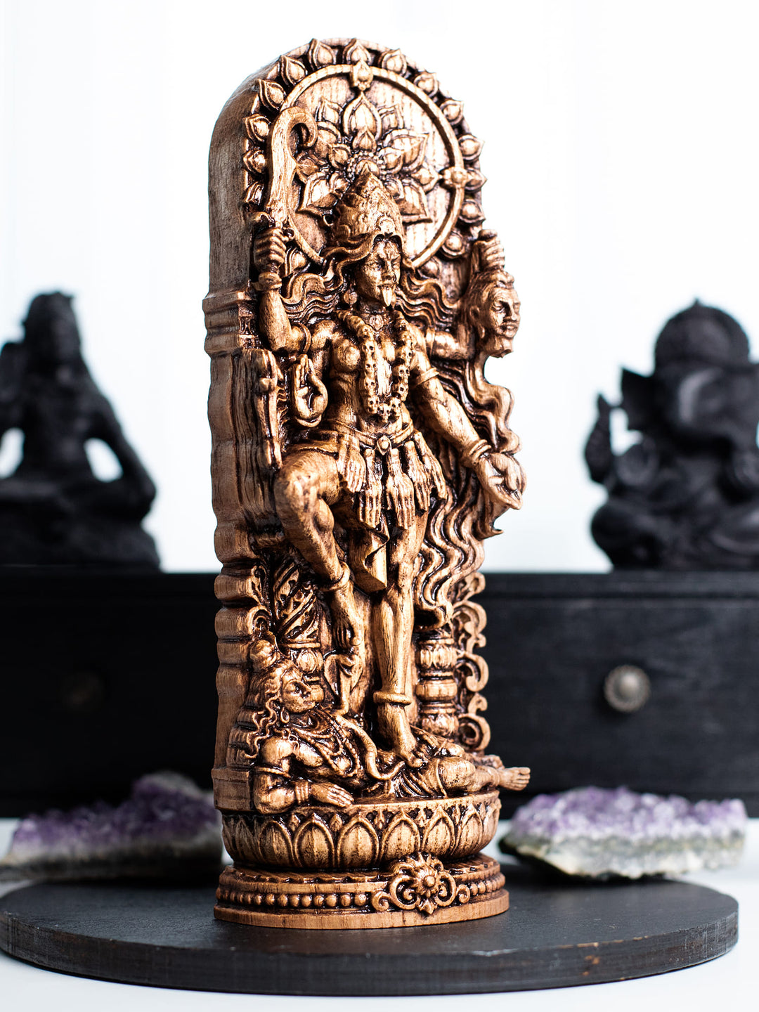 Kali Ma Goddess Wooden Statue