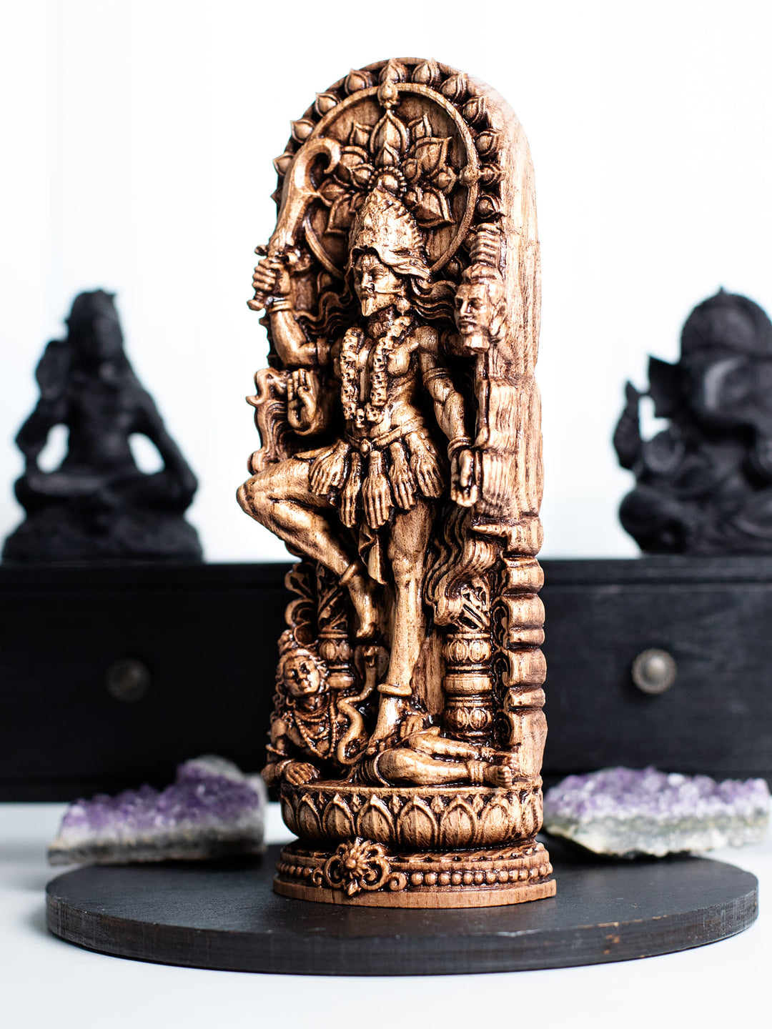 Kali Ma Goddess Wooden Statue