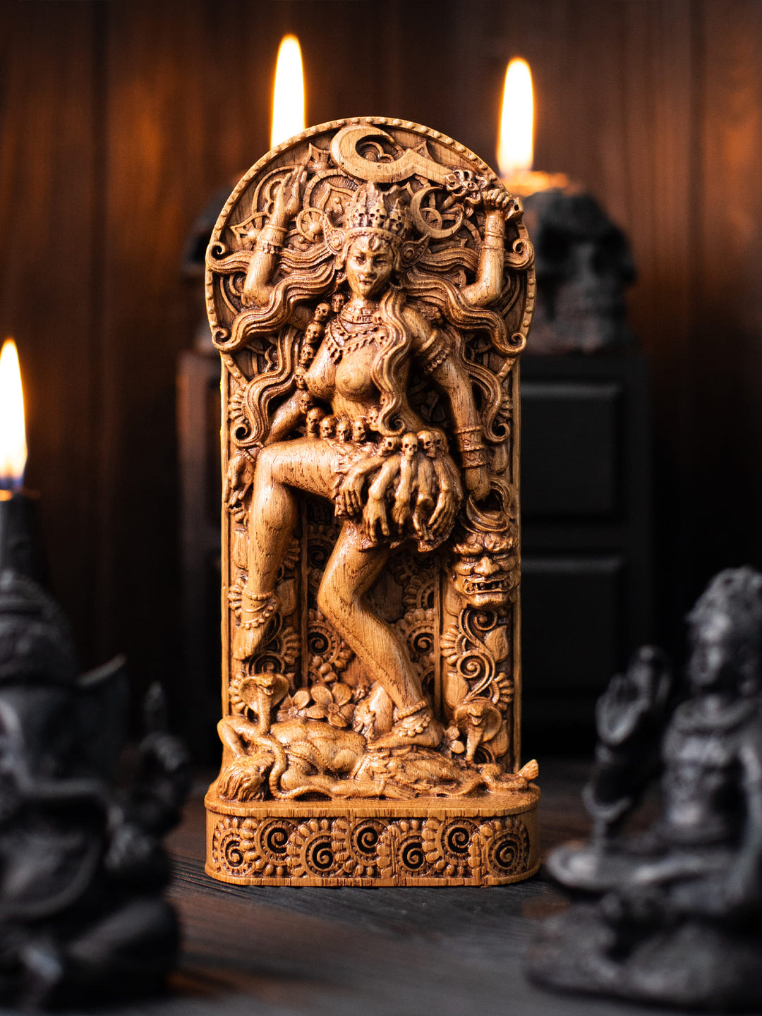 Kali Statue - Hindu Goddess Dancing on the Shiva