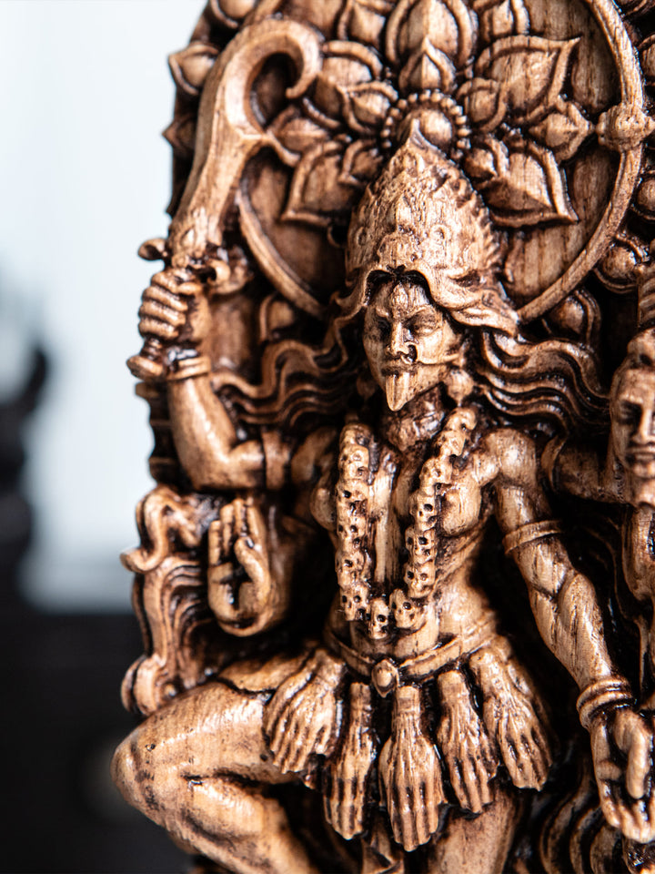Kali Ma Goddess Wooden Statue