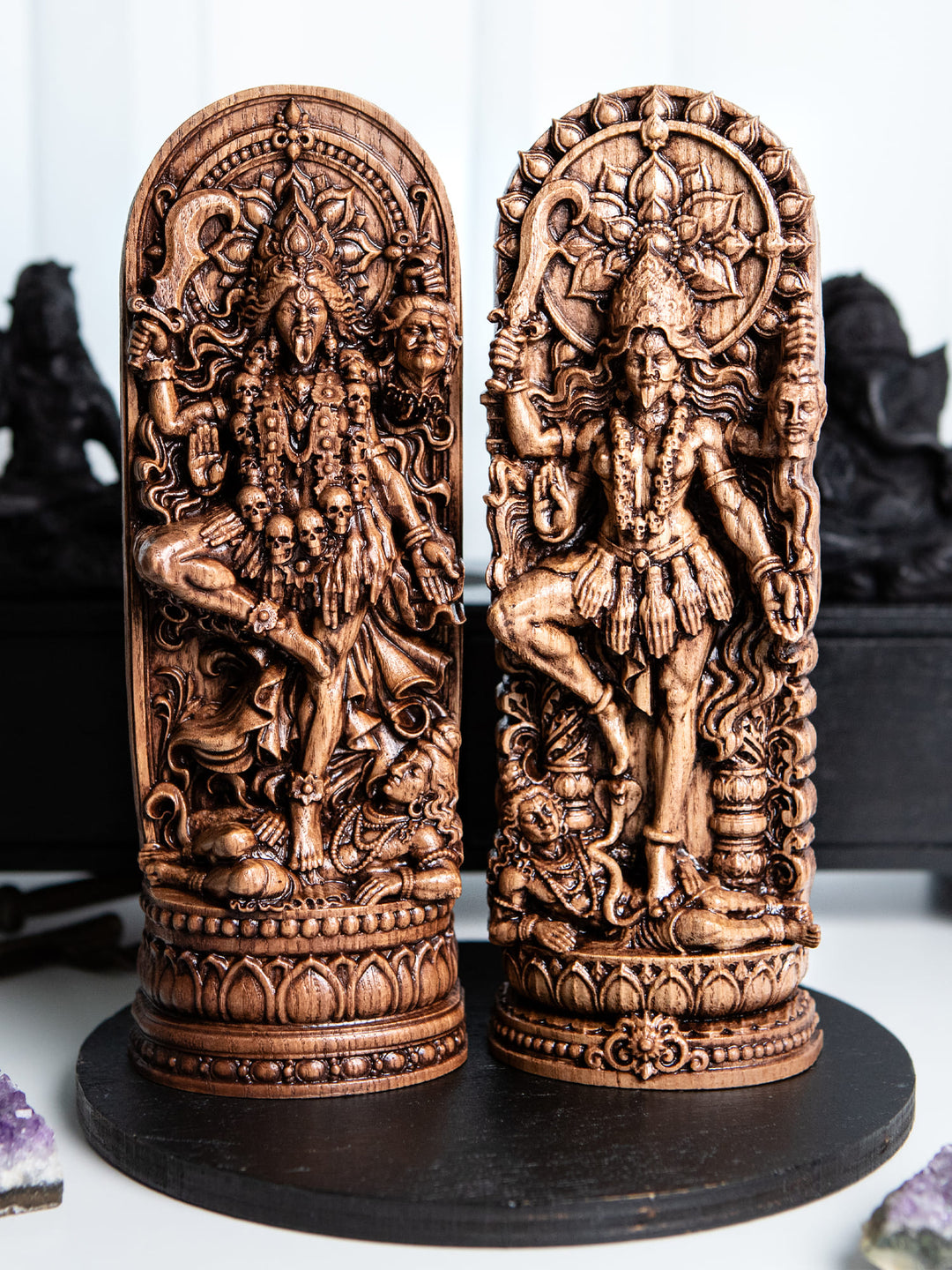 Kali Ma Goddess Wooden Statue