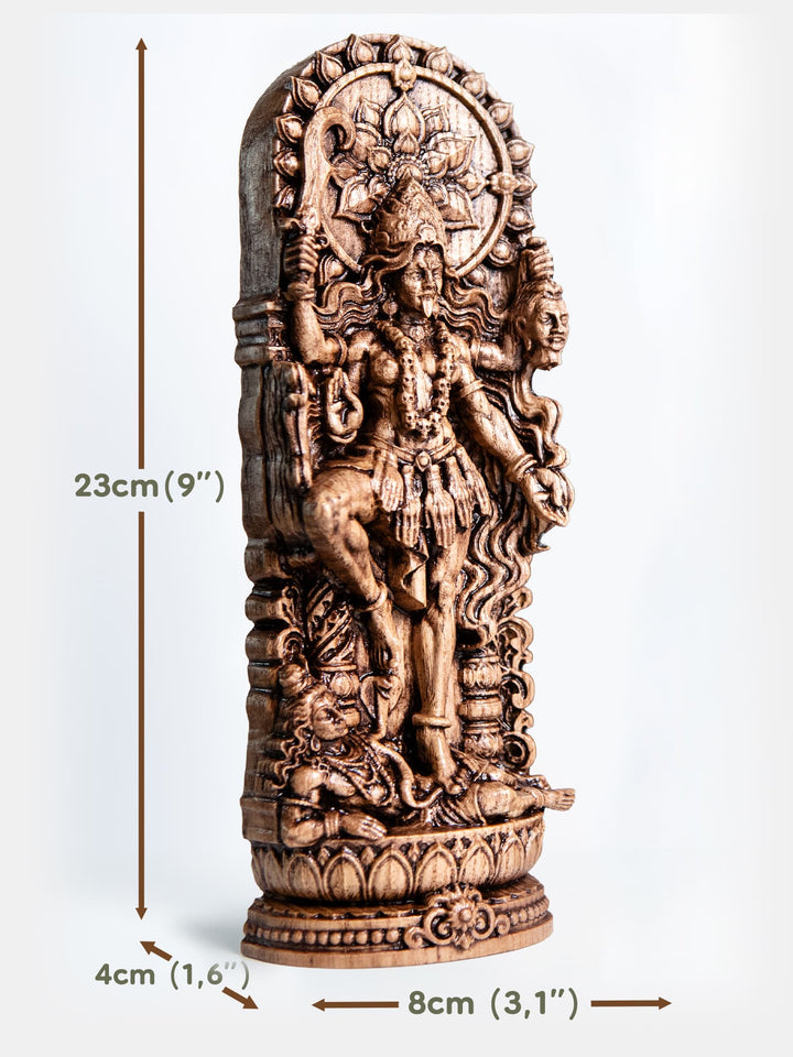 Kali Ma Goddess Wooden Statue