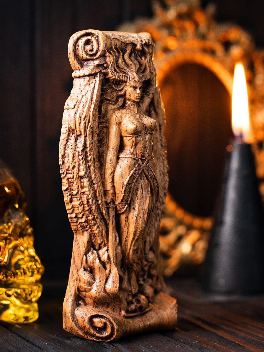 Goddess Lilith Underworld Figurine: Power and Defiance