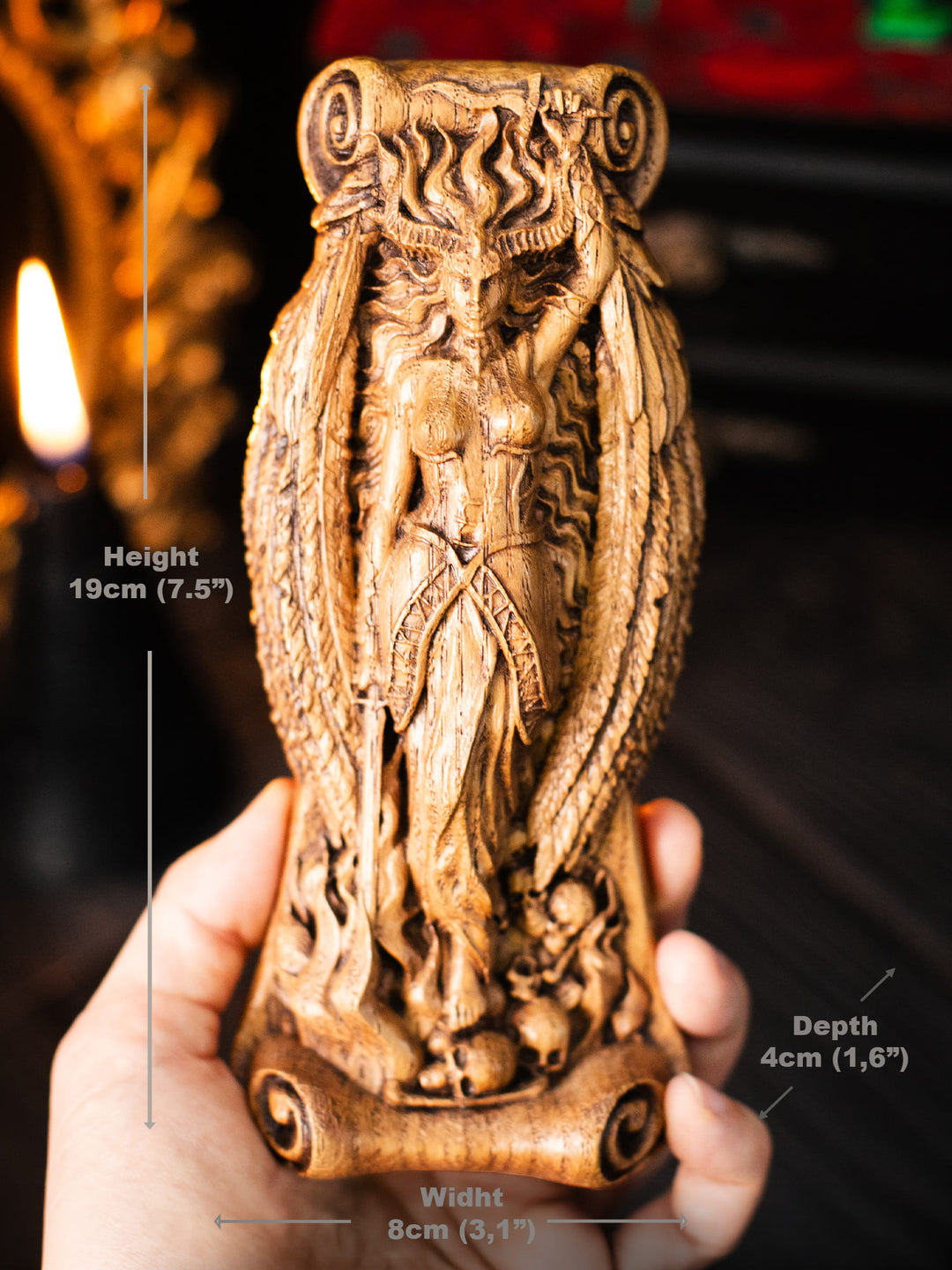 Goddess Lilith Underworld Figurine: Power and Defiance