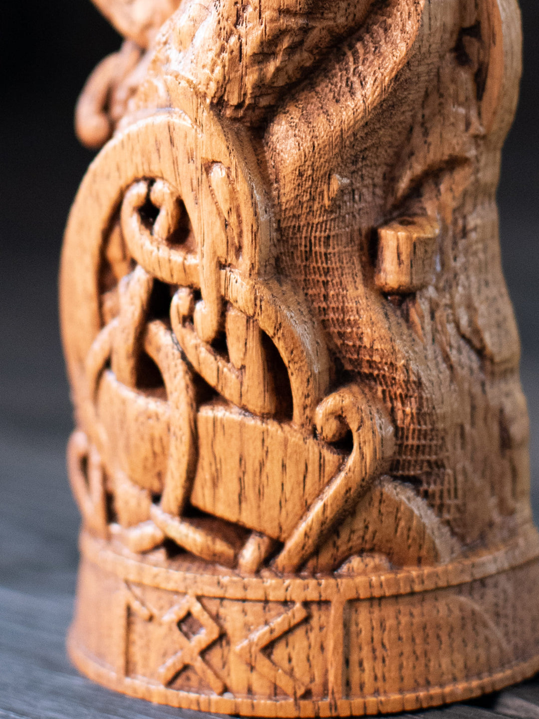 Loki, Norse God, Wooden statue, for Pagan Altar kit