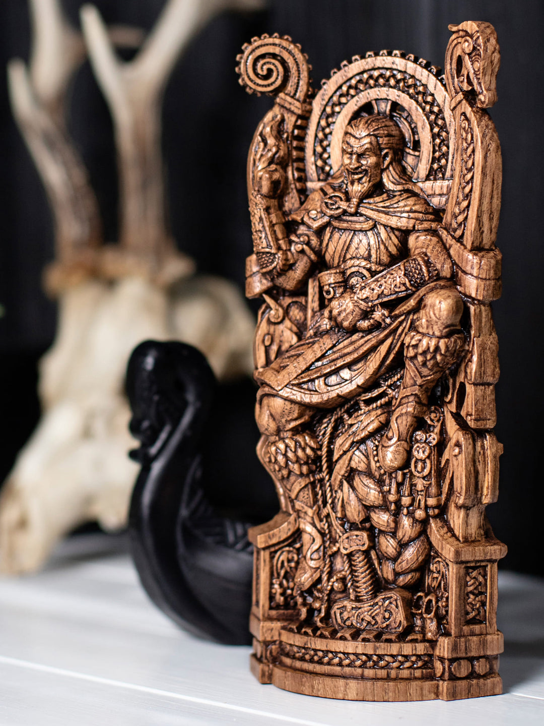 Loki Statue – Trickster God of Norse Mythology Viking Figurine