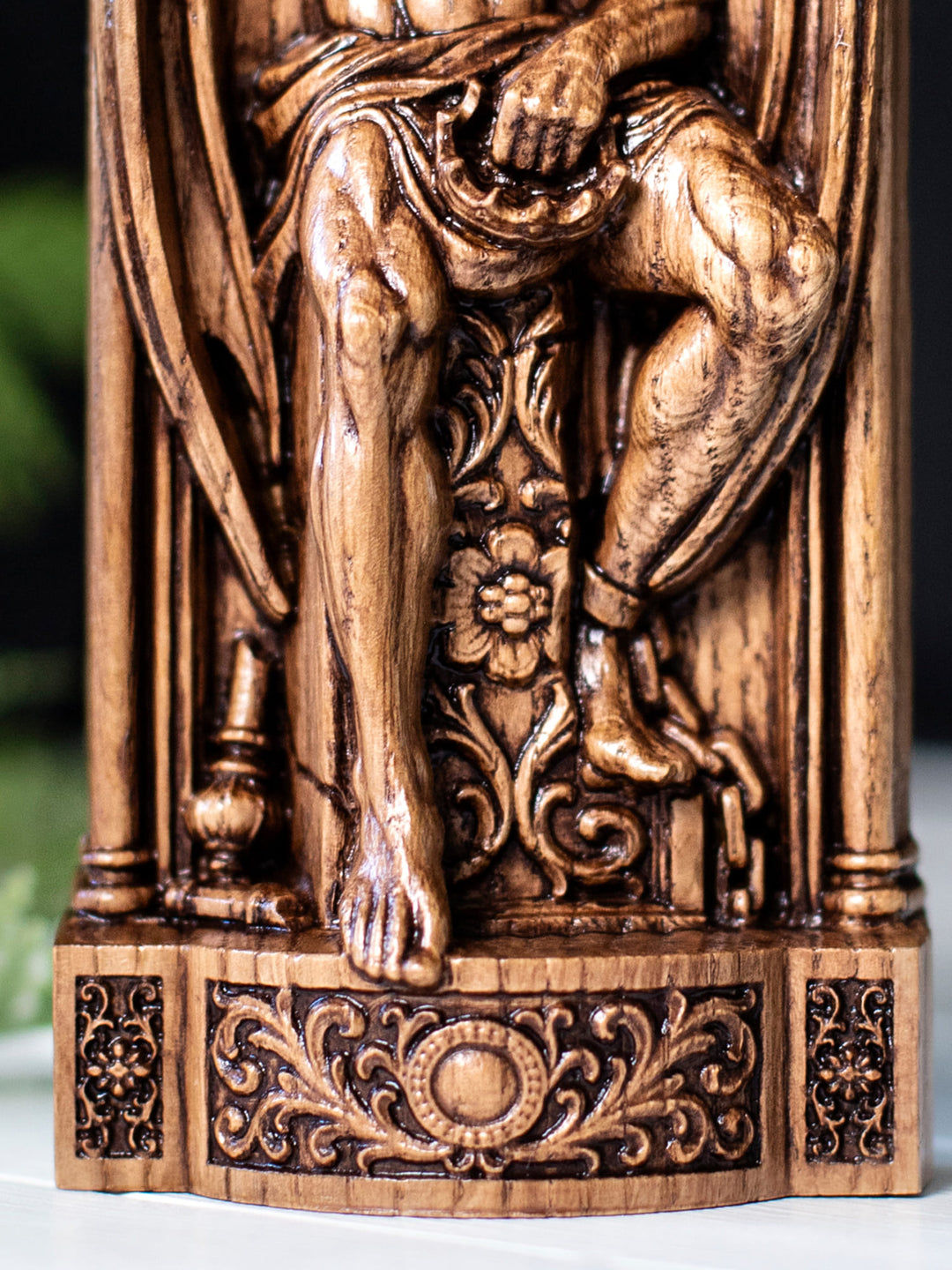 Lucifer Statue – Fallen Angel Occult Sculpture in Gothic Style