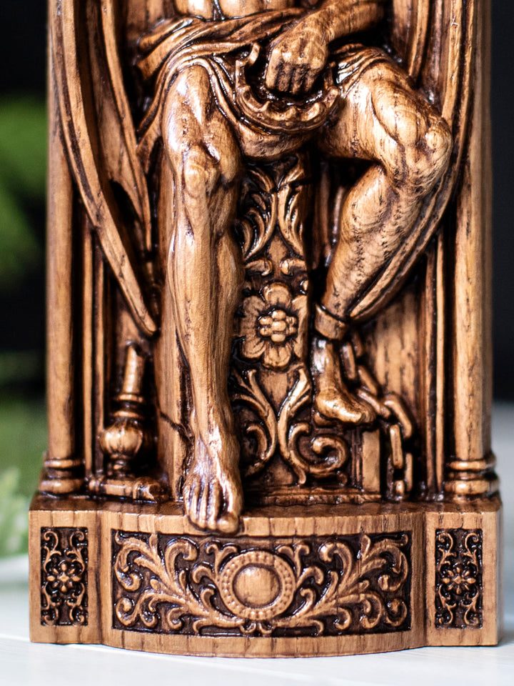 Lucifer Statue – Fallen Angel Occult Sculpture in Gothic Style