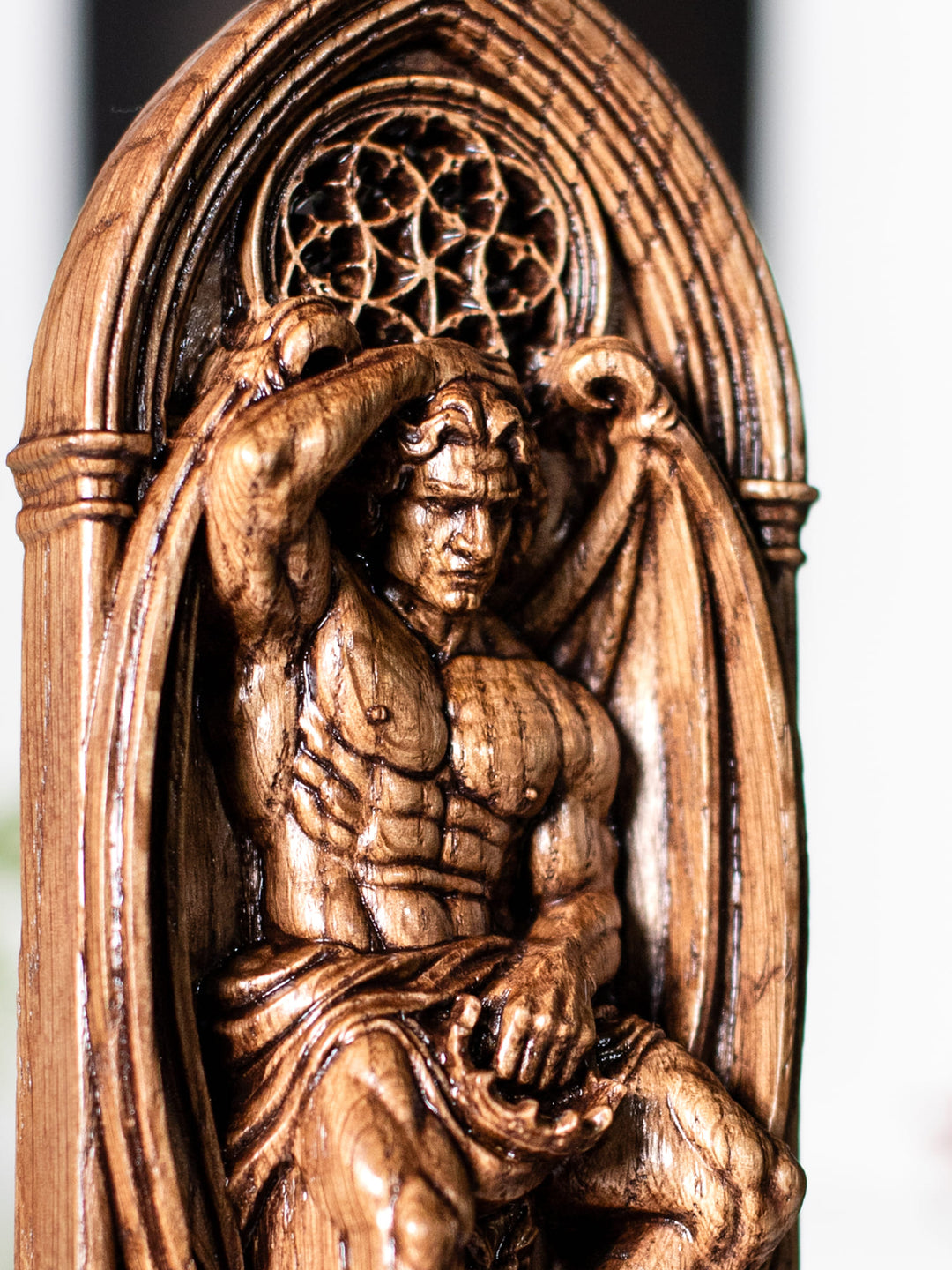 Lucifer Statue – Fallen Angel Occult Sculpture in Gothic Style