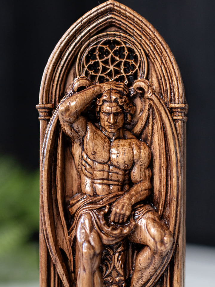 Lucifer Statue – Fallen Angel Occult Sculpture in Gothic Style