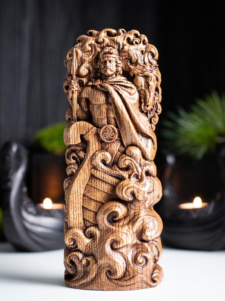 Celtic God Manannán mac Lir statue