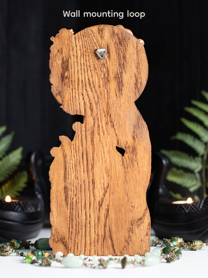 Moon Goddess Figurine - Wiccan Altar Symbol with Triple Moon