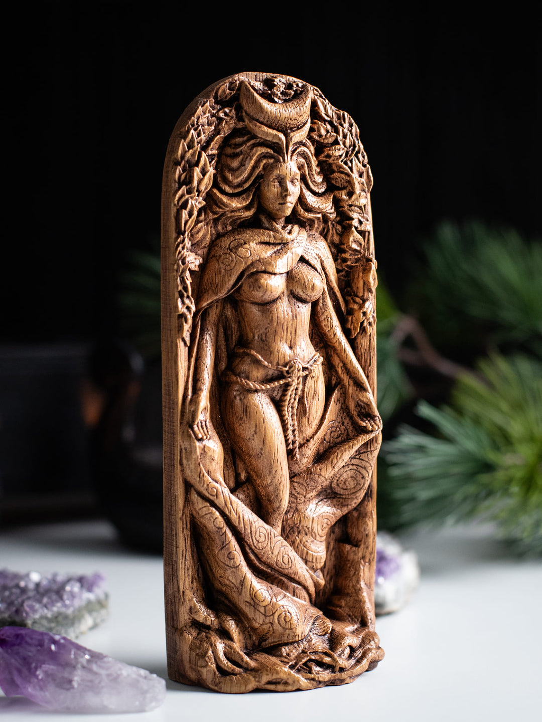 Moon Goddess statue known as the Celtic Goddess Aradia