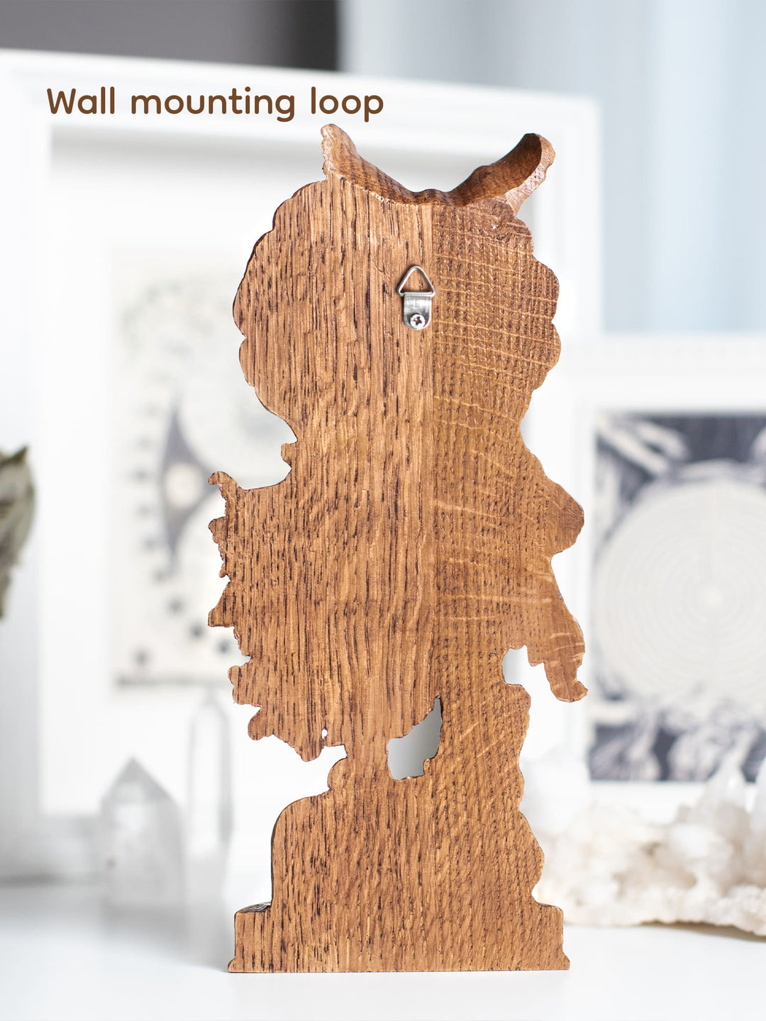 Morrigan Statue Celtic War and Fate Goddess – Wood Carving