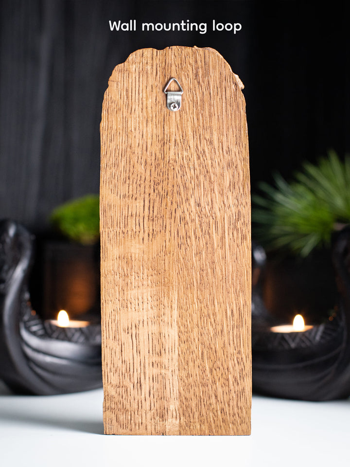 Celtic Goddess Morrígan: Handcrafted Wooden Figurine