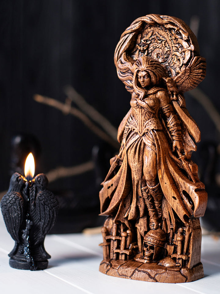 Morrigan Statue – The Morrigan Celtic Raven Goddess Figurine