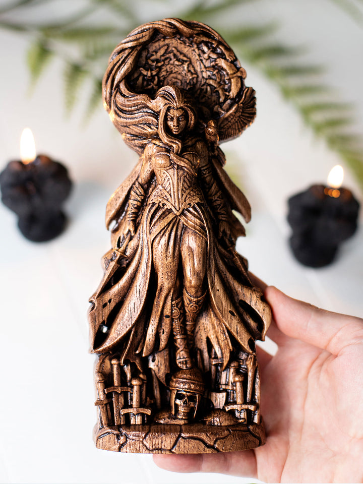 Morrigan Statue – The Morrigan Celtic Raven Goddess Figurine