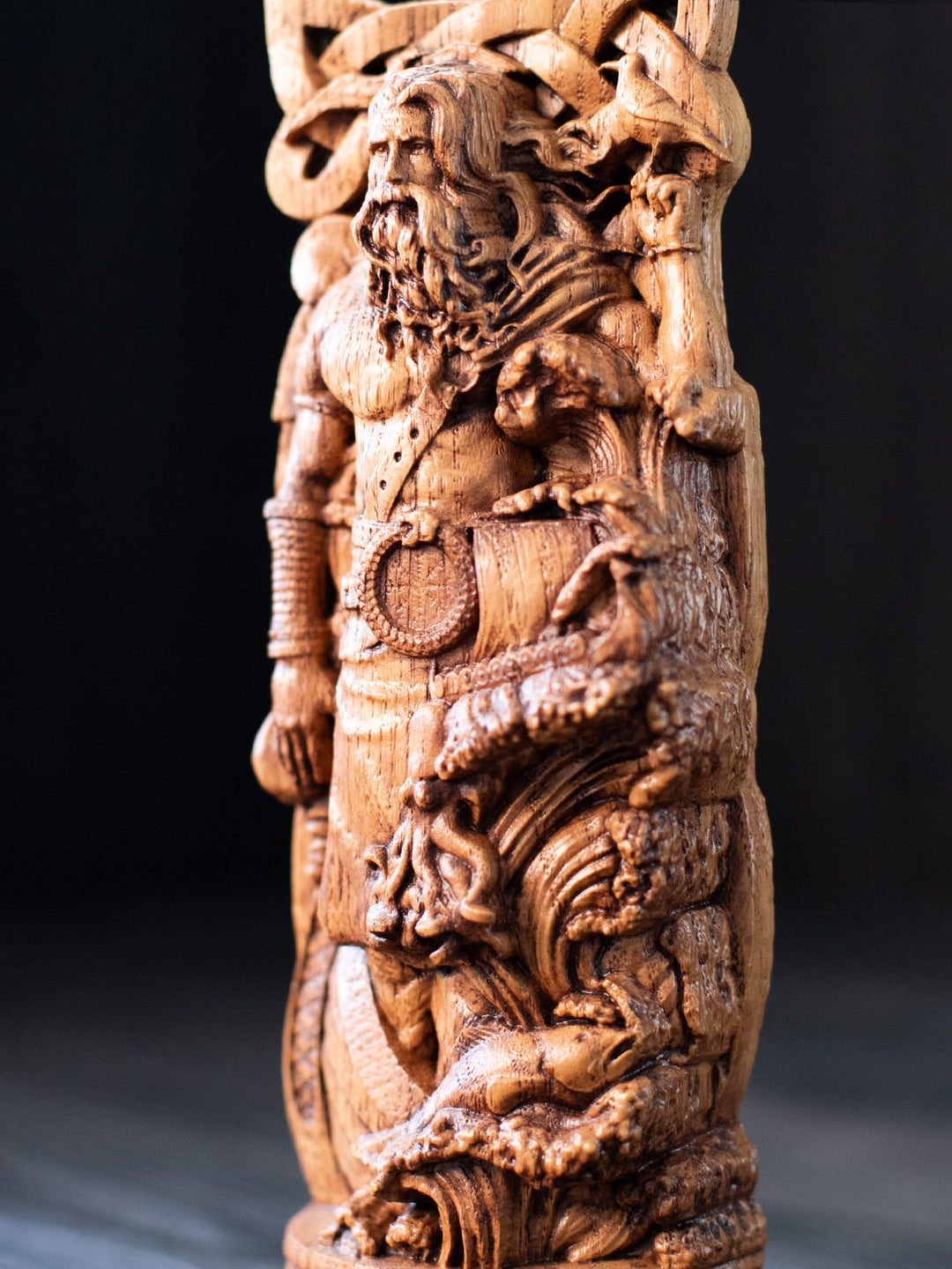Njord Figurine - Norse God with Boat and Seagull