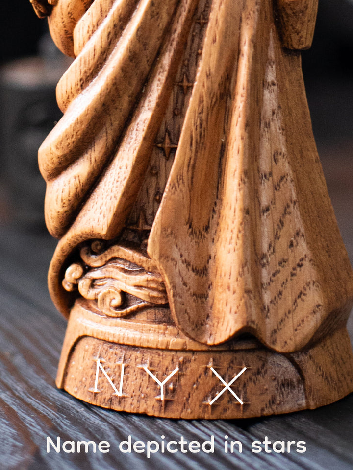 Nyx Deity Figurine: Ethereal Starry Night Altar Decor
