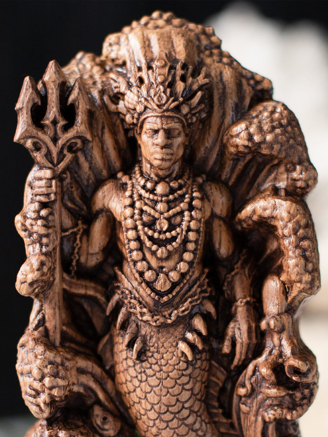 Olokun Statue – Yoruba Water Deity Orixa Figurine