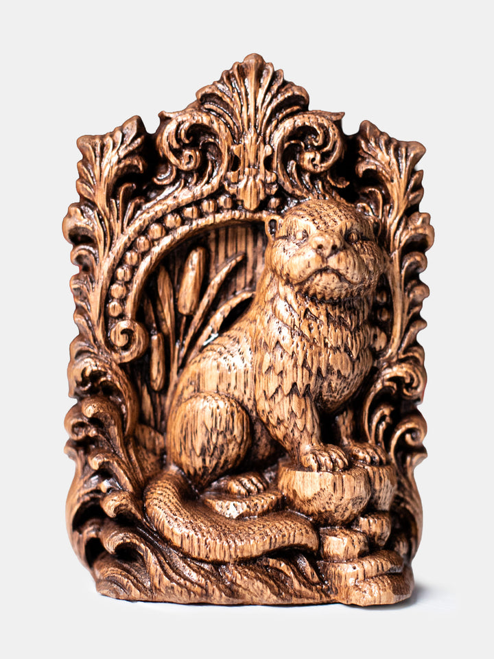Otter Wooden Statue
