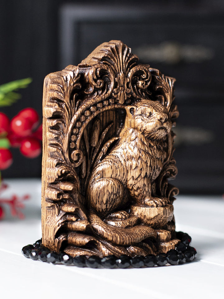 Otter Wooden Statue