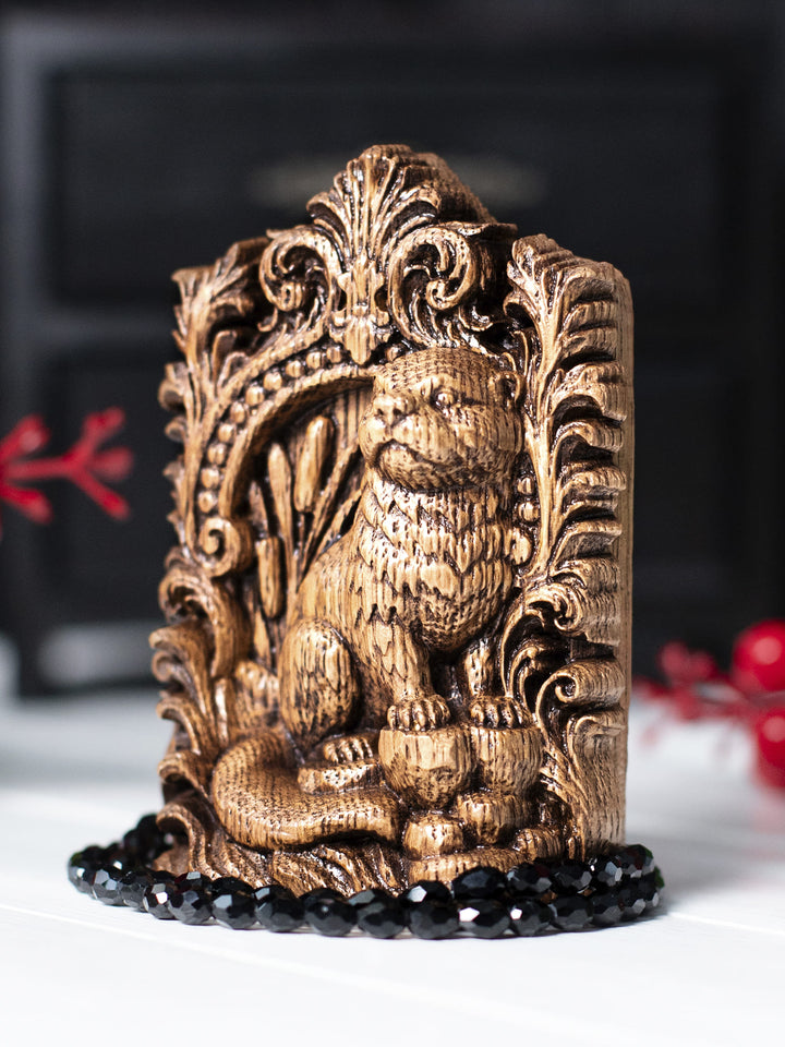 Otter Wooden Statue