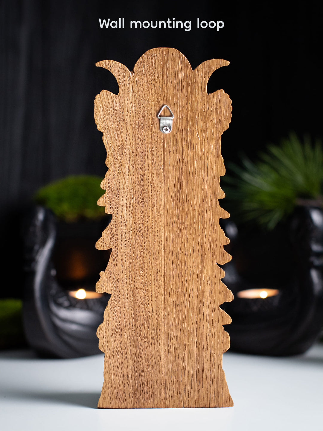 Hecate's Owl Wooden Statue: Wisdom and Light