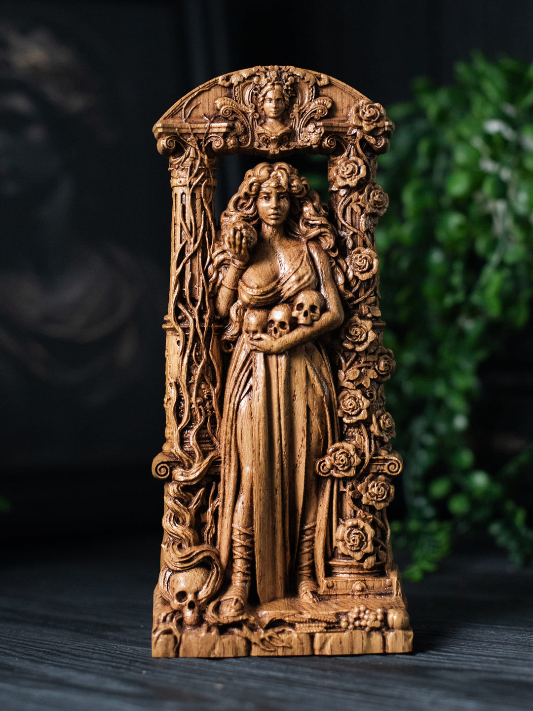 Greek Goddess Persephone Statuette : Queen of Dual Realms