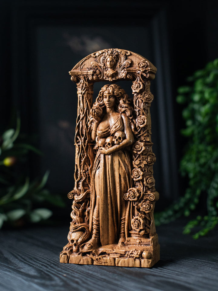 Greek Goddess Persephone Statuette : Queen of Dual Realms