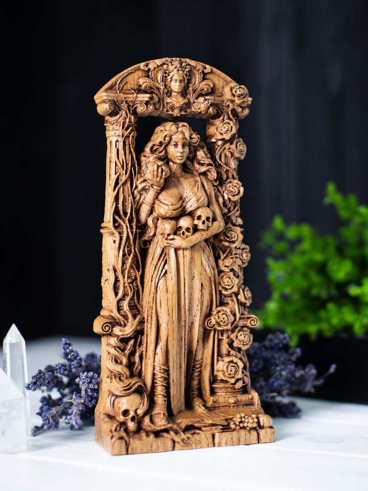 Greek Goddess Persephone Statuette : Queen of Dual Realms