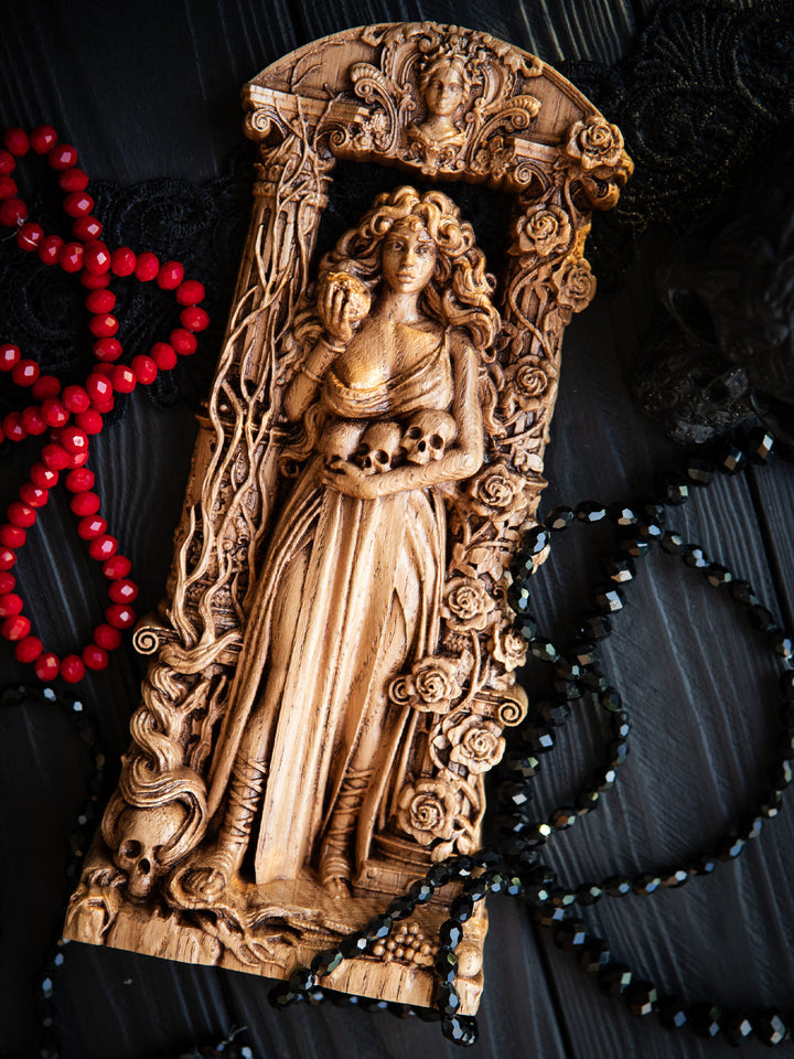 Greek Goddess Persephone Statuette : Queen of Dual Realms