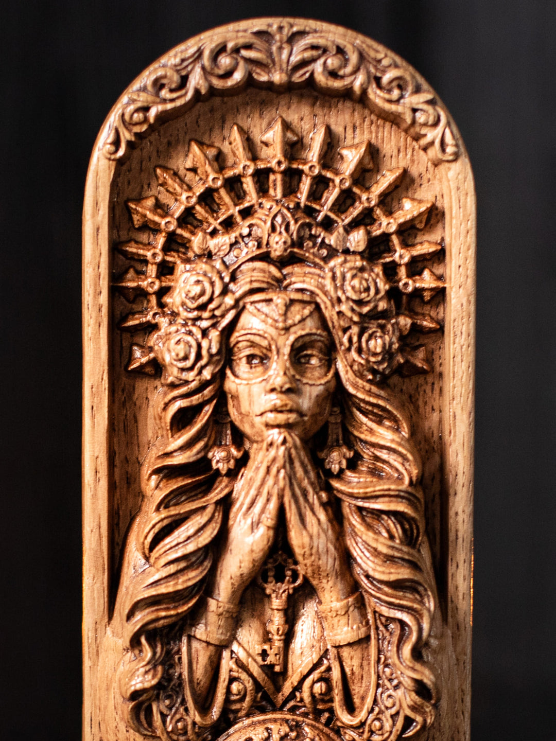 Young Girl Santa Muerte Goddess Bust