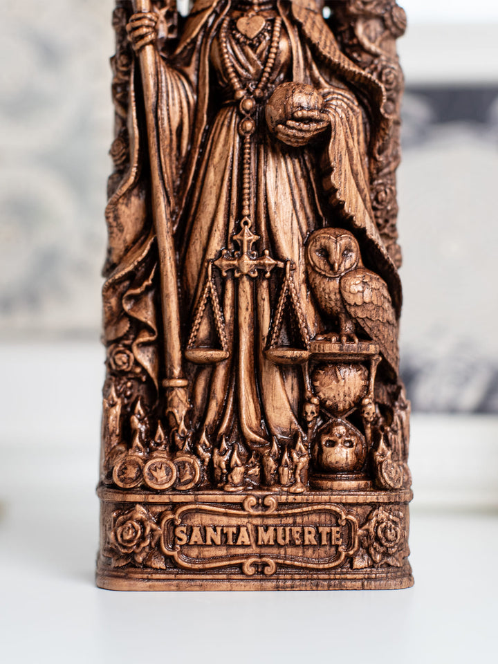 Santa Muerte Altar Wooden Statue