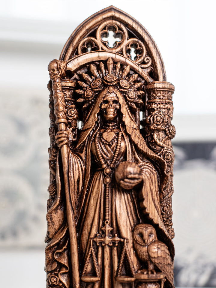 Santa Muerte Altar Wooden Statue