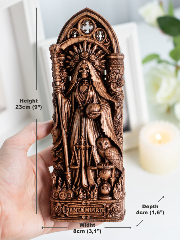 Santa Muerte Altar Wooden Statue