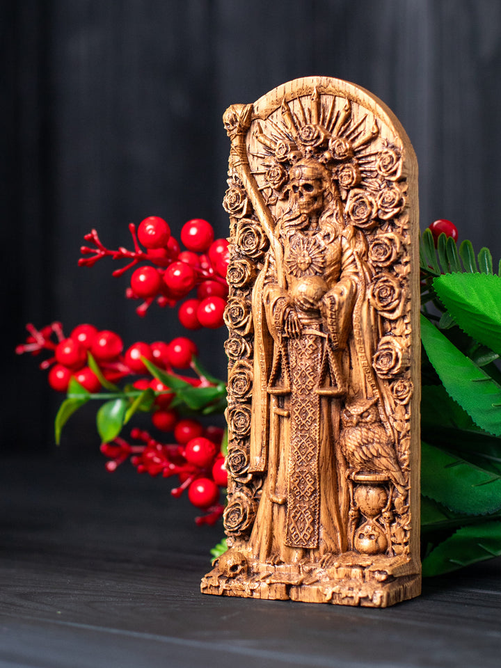 Santa Muerte Goddess - Holy Death with Scythe and Scales