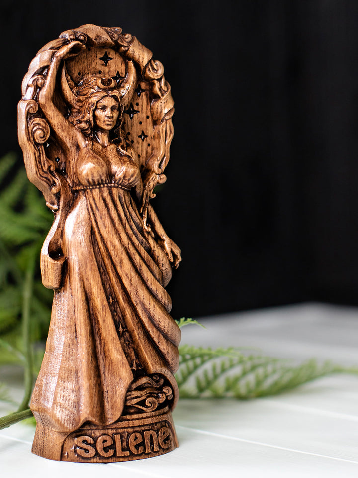 Selene Moon Goddess Statue – Lady Selene Greek Goddess Figurine
