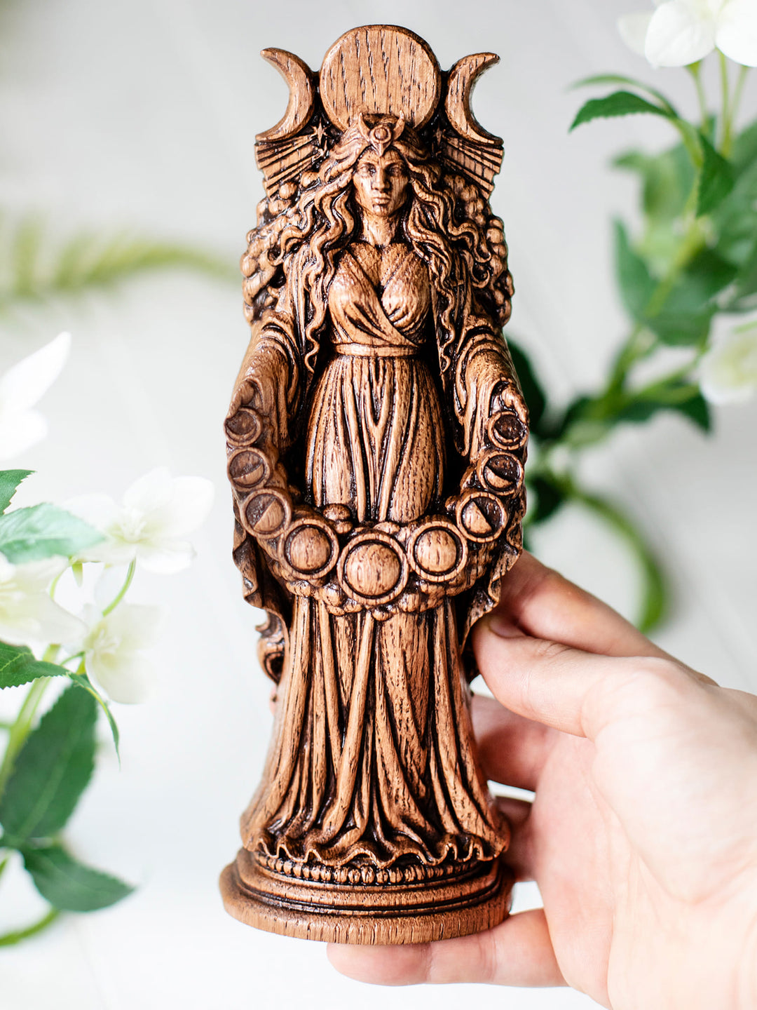 Selene Statue – Moon Goddess Selene Figurine for Altar