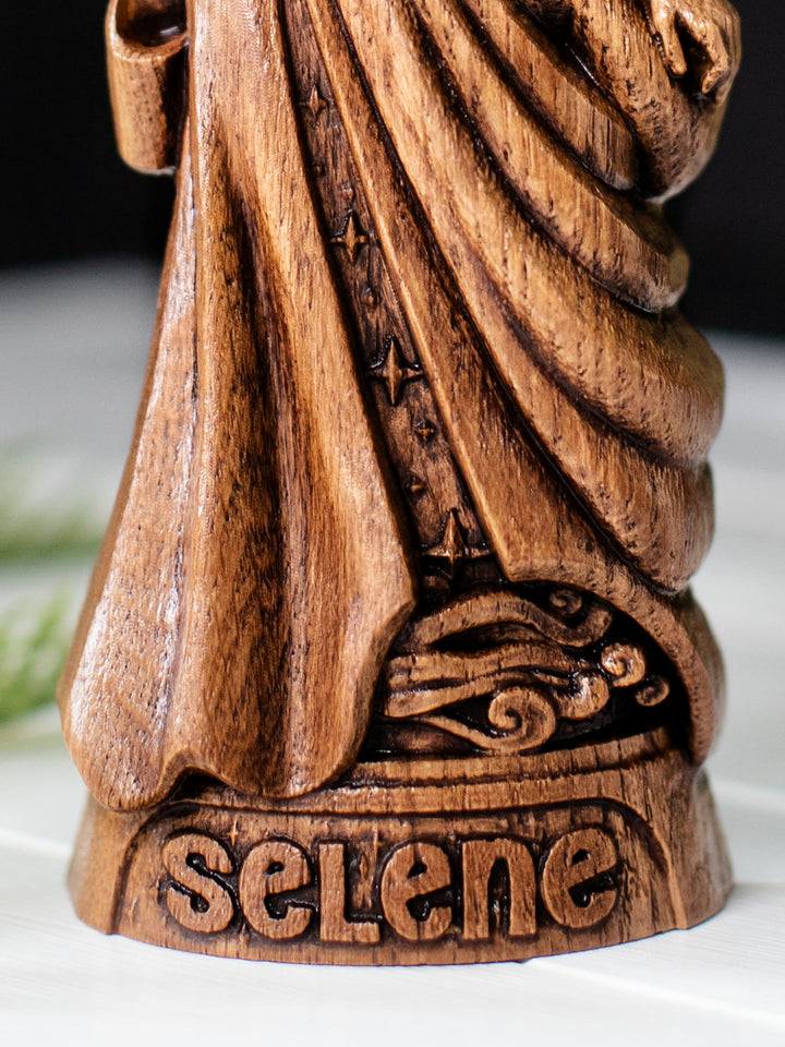 Selene Moon Goddess Statue – Lady Selene Greek Goddess Figurine