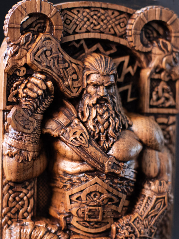 God Thor Statue: Thunder God Might figurine