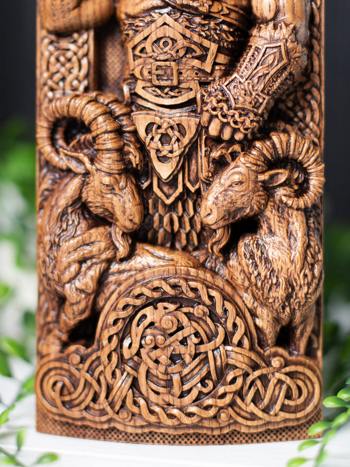 God Thor Statue: Thunder God Might figurine
