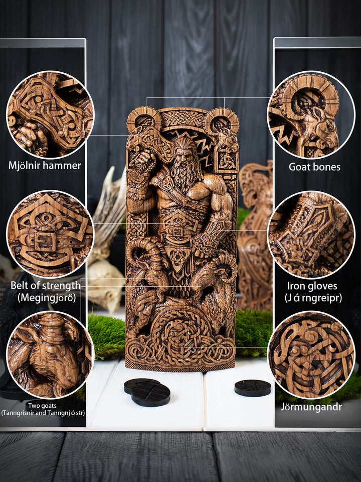 God Thor Statue: Thunder God Might figurine