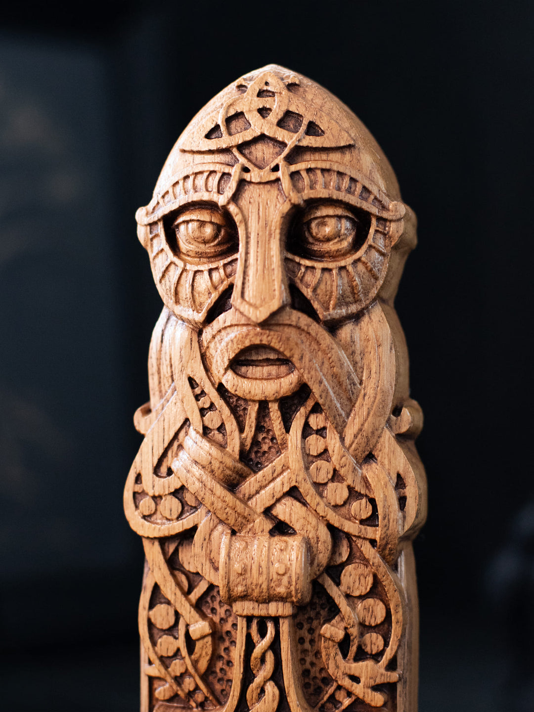Thor, Norse God, Wooden statue, for Pagan Altar kit