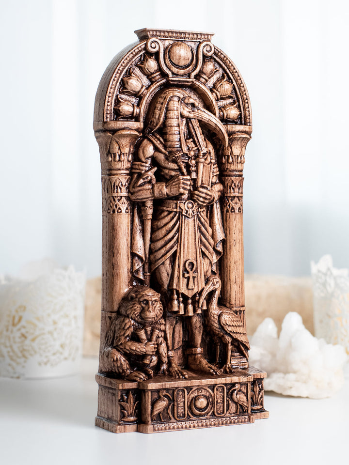 Thoth Egyptian God Wooden Statue