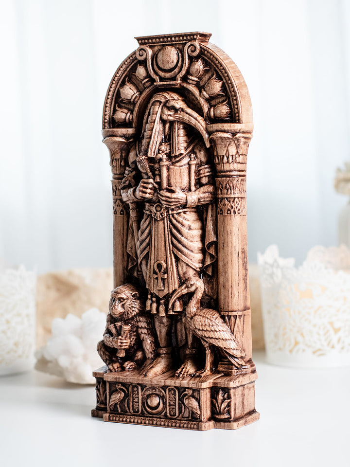 Thoth Egyptian God Wooden Statue