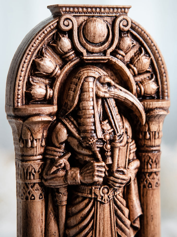 Thoth Egyptian God Wooden Statue